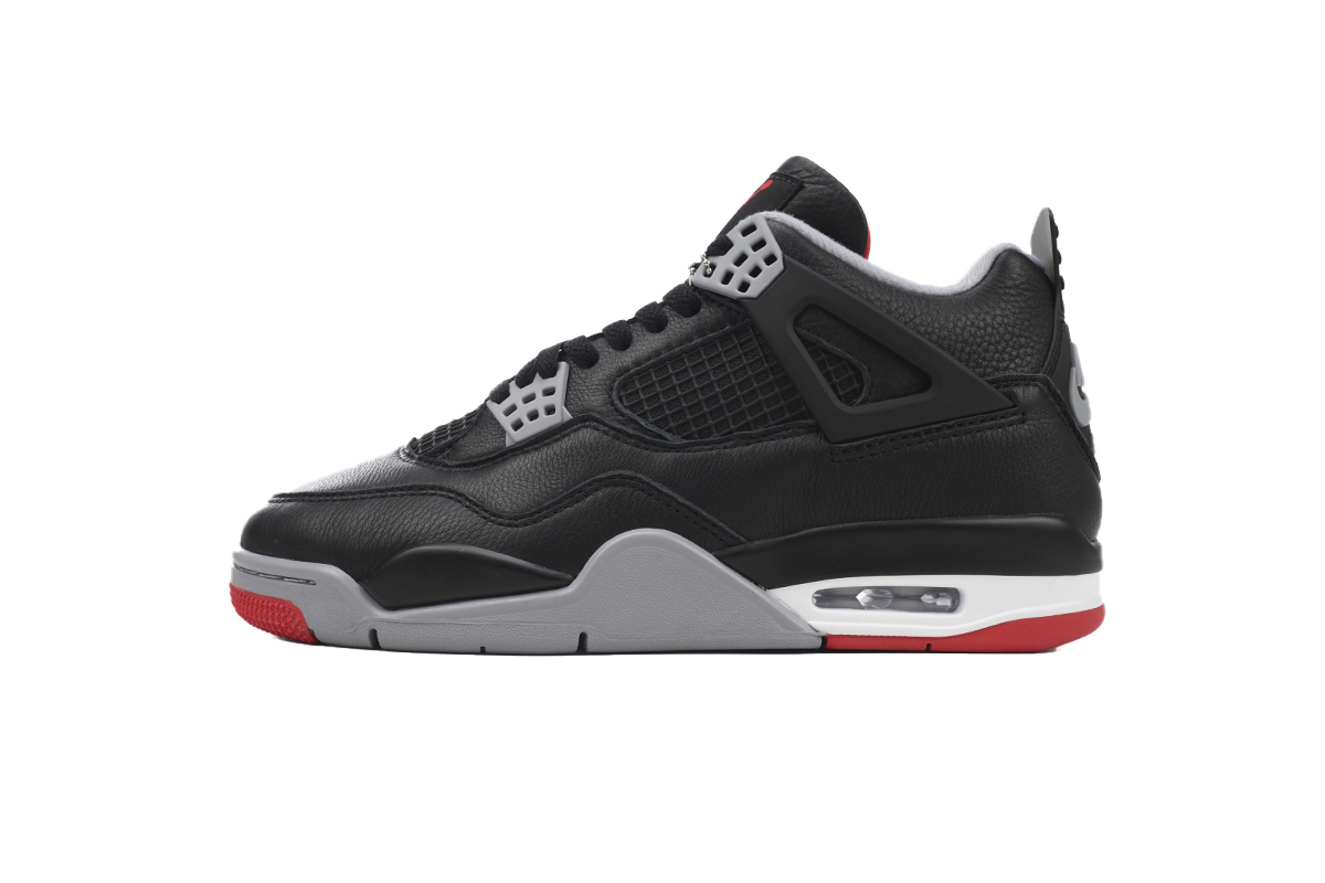 Air Jordan 4 Bred Reimagined Black Red Sneaker FV5029-006