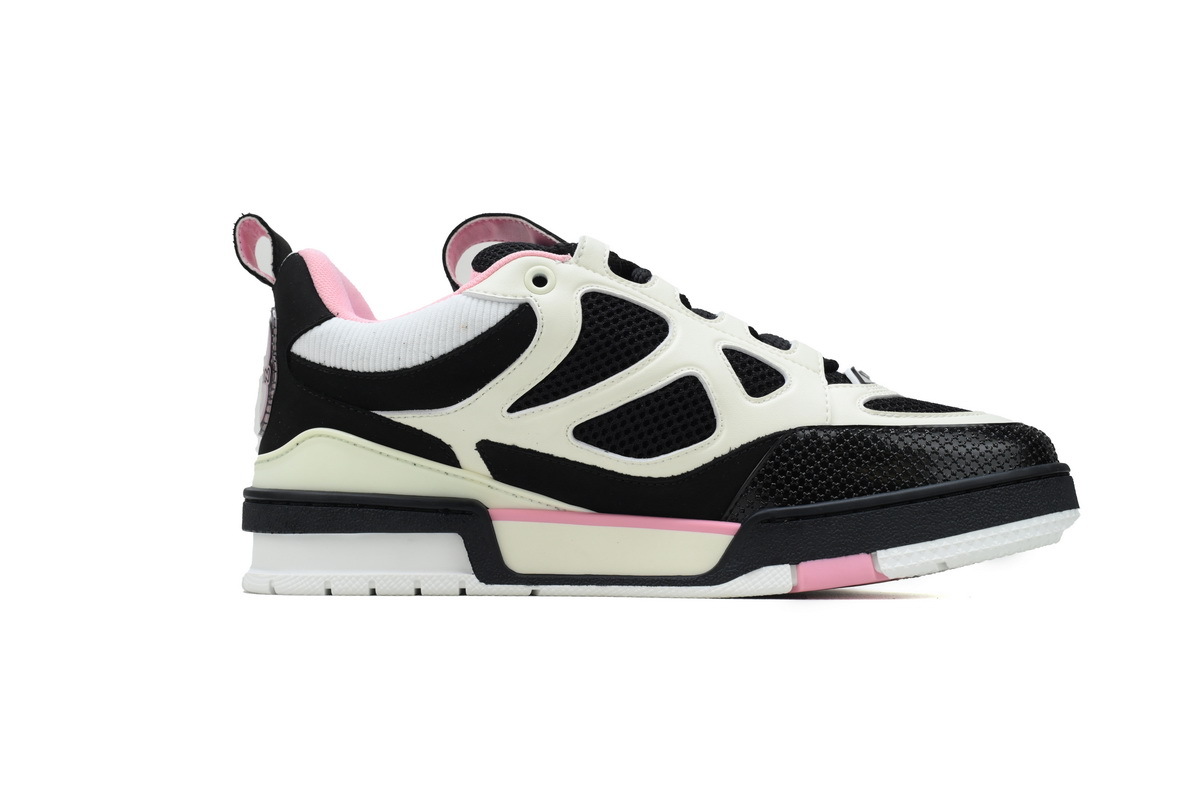 Louis Vuitton Skate Sneaker Black Cream Pink