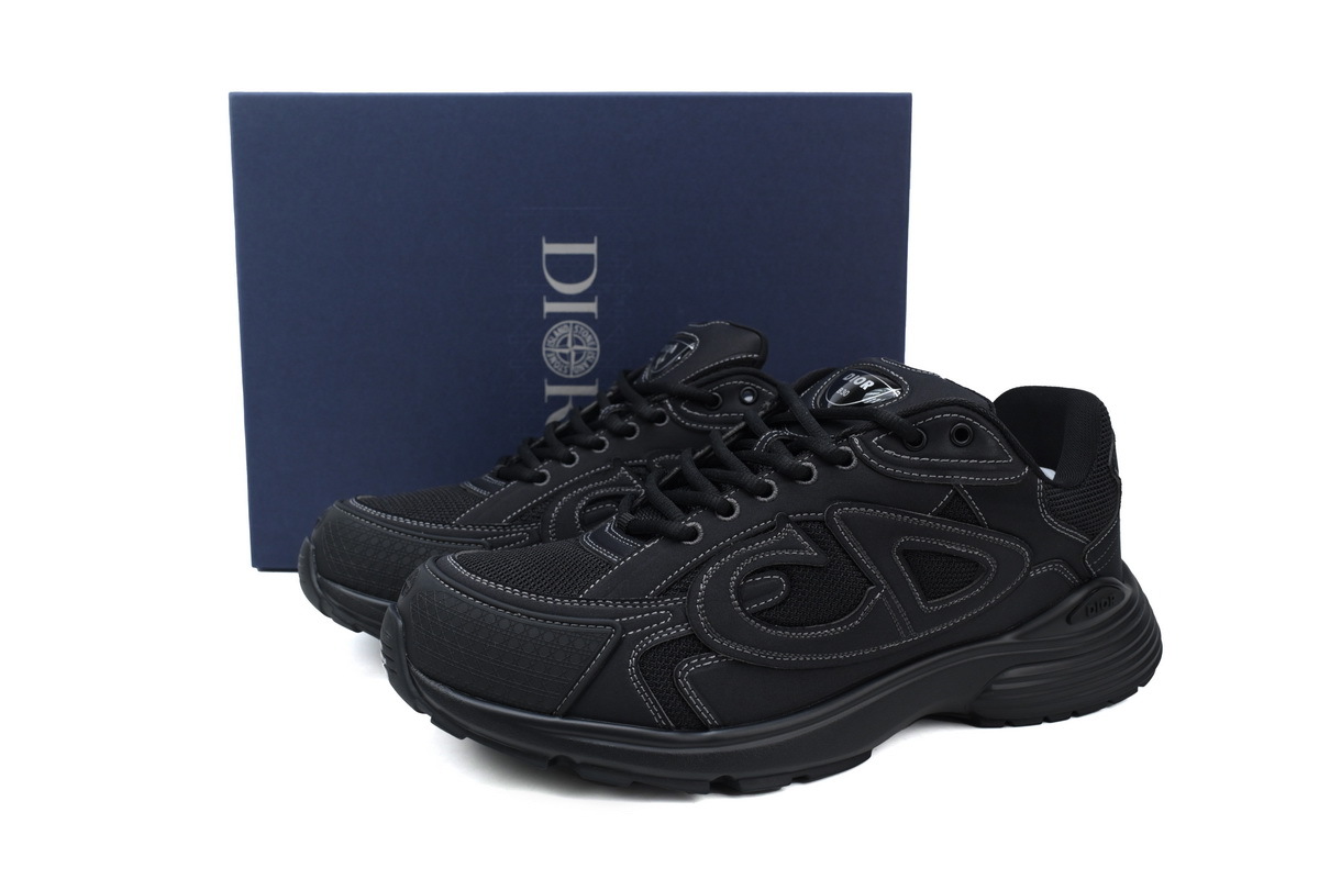 Dior B30 x Stone Island Sneaker Black 3SN279ZAN_H900