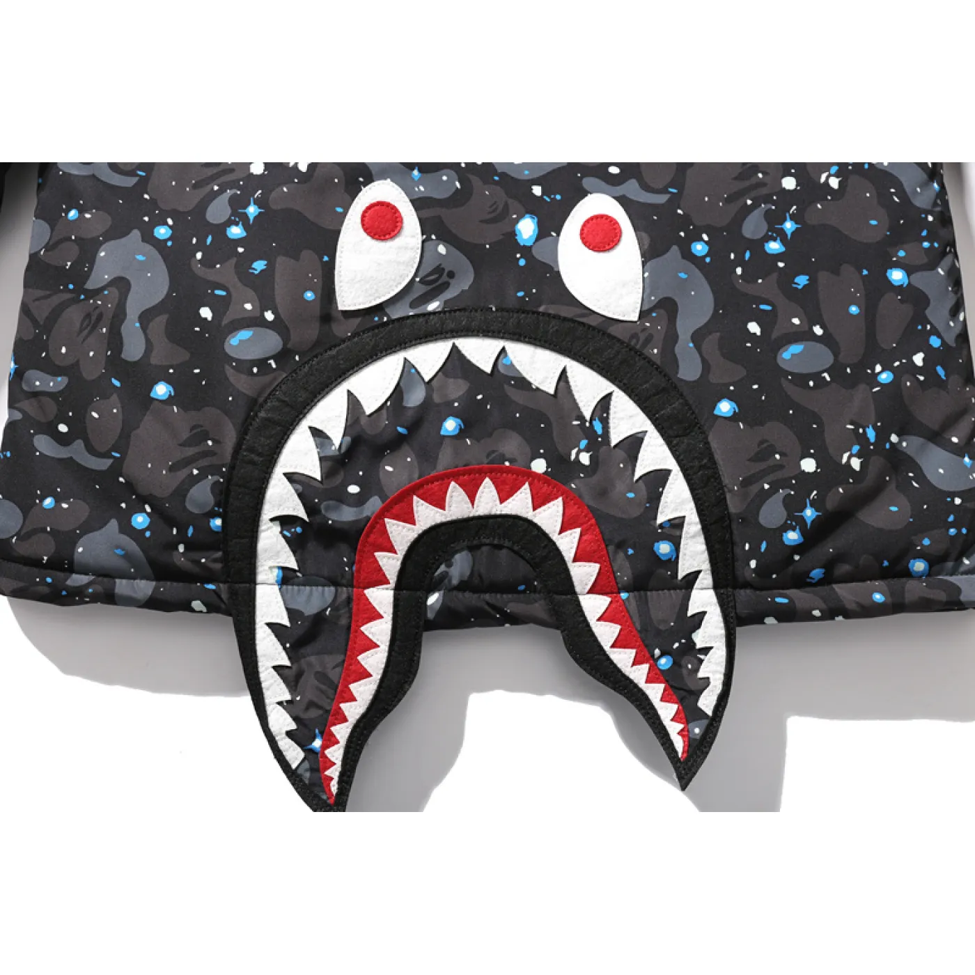 BAPE Shark Starry Sky Cotton Coat Black