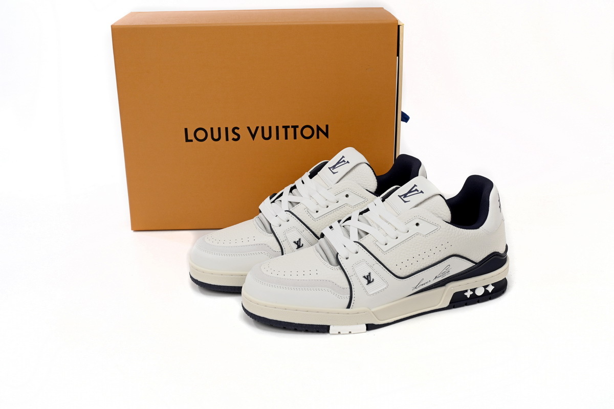 Louis Vuitton Trainer All Blue Dark Dlue Lychee Pattern 1ABFA9