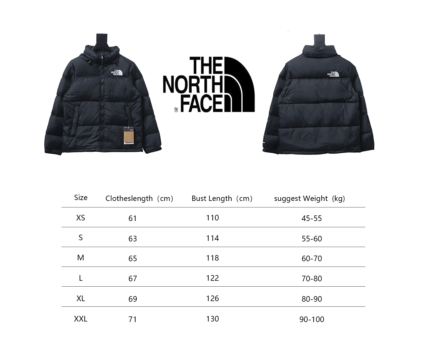 The North Face 1996 Retro 700 Fill Short Down Jacket Black