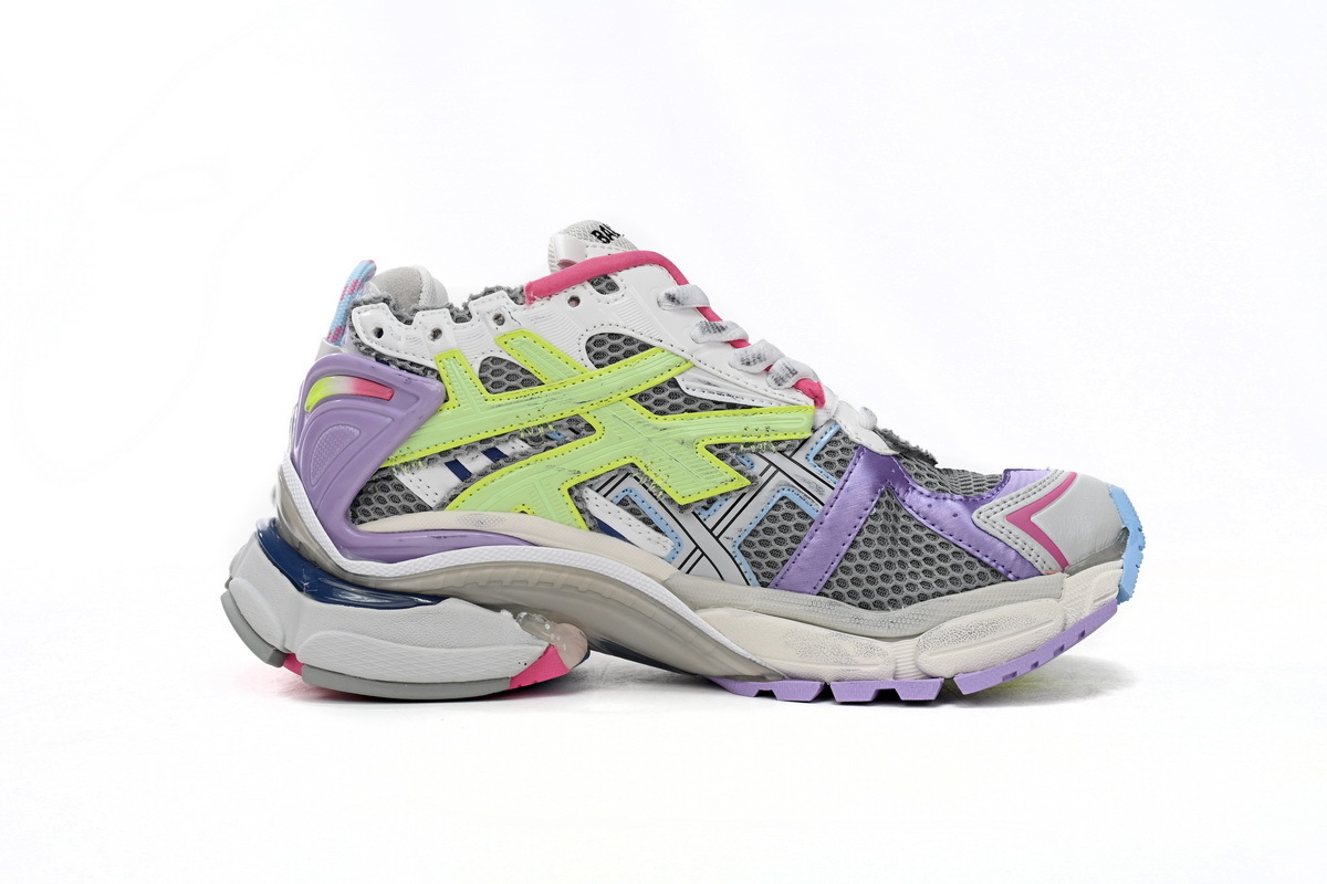 Balenciaga Runner White Yellow Purple 677402 W3RH5 0308