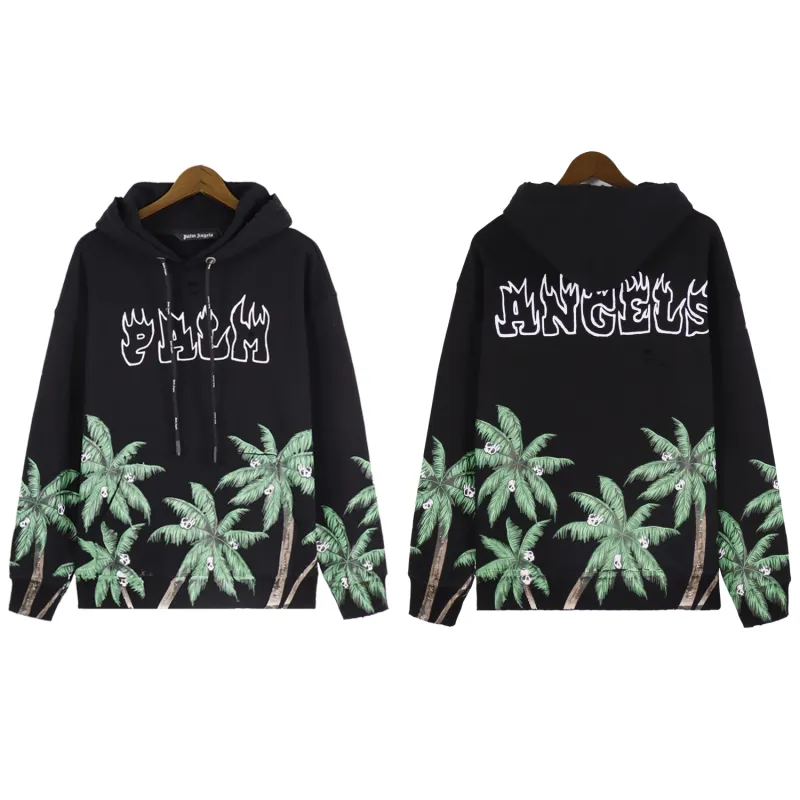 Palm Angels Palms & Skulls Vintage Crewneck Black Green