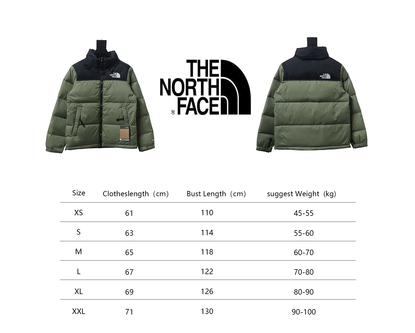 The North Face Black and Blackish Orange