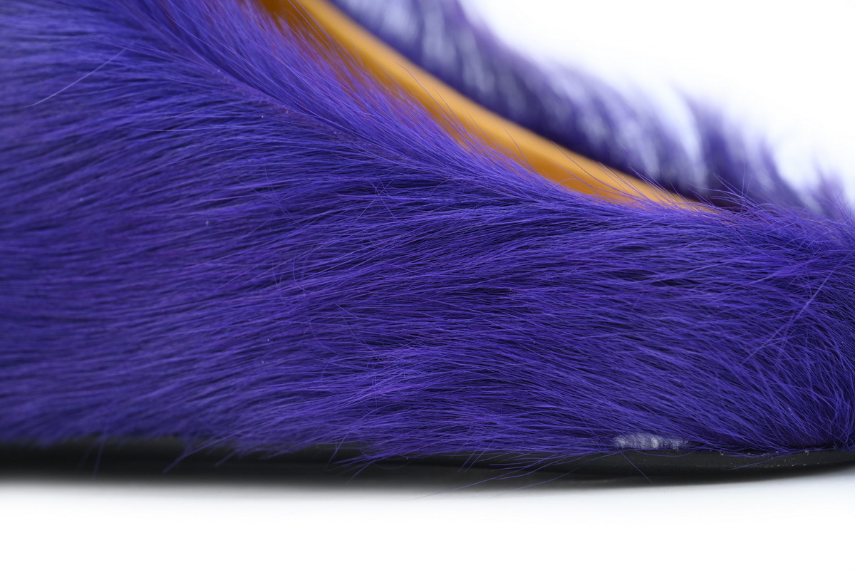 Marni Loafers Long-hair Calfskin Fussbett Purple