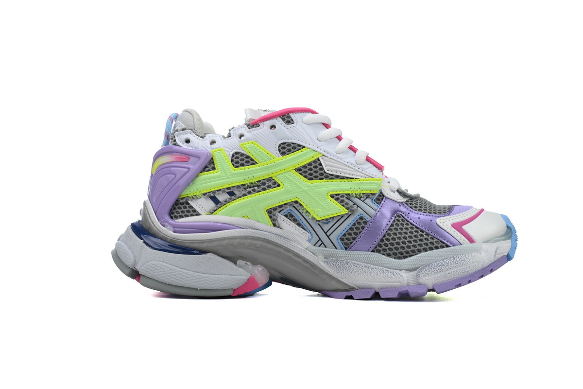 Balenciaga Runner White Yellow Purple 677403 W3RBB 9069