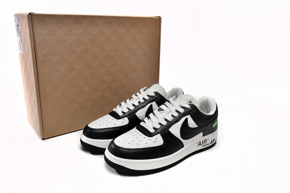 Louis Vuitton Nike Air Force 1 Low By Virgil Abloh White Black