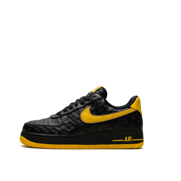 Nike Air Force 1 Low Kobe Bryant Lakers Away Black Yellow