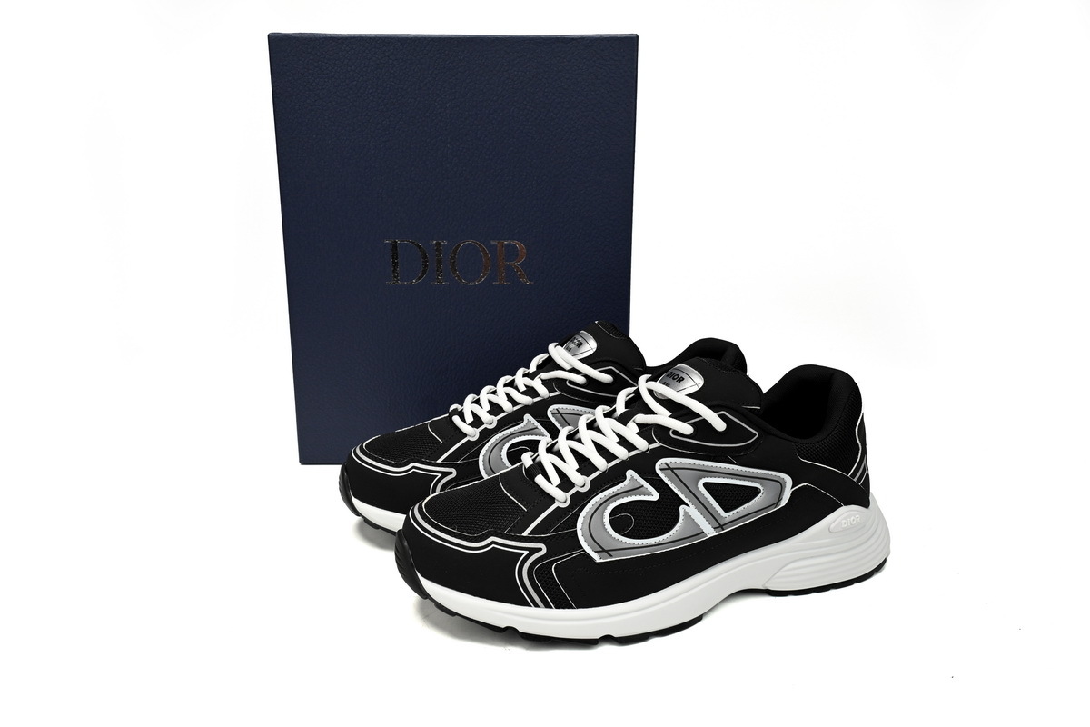 Dior Light Grey B30 Sneakers Black Coffee Color 3SN279ZND-H969