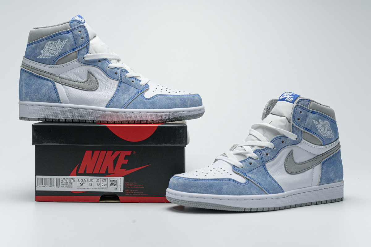 Air Jordan 1 High OG GS Wash North Carolan 555088-402