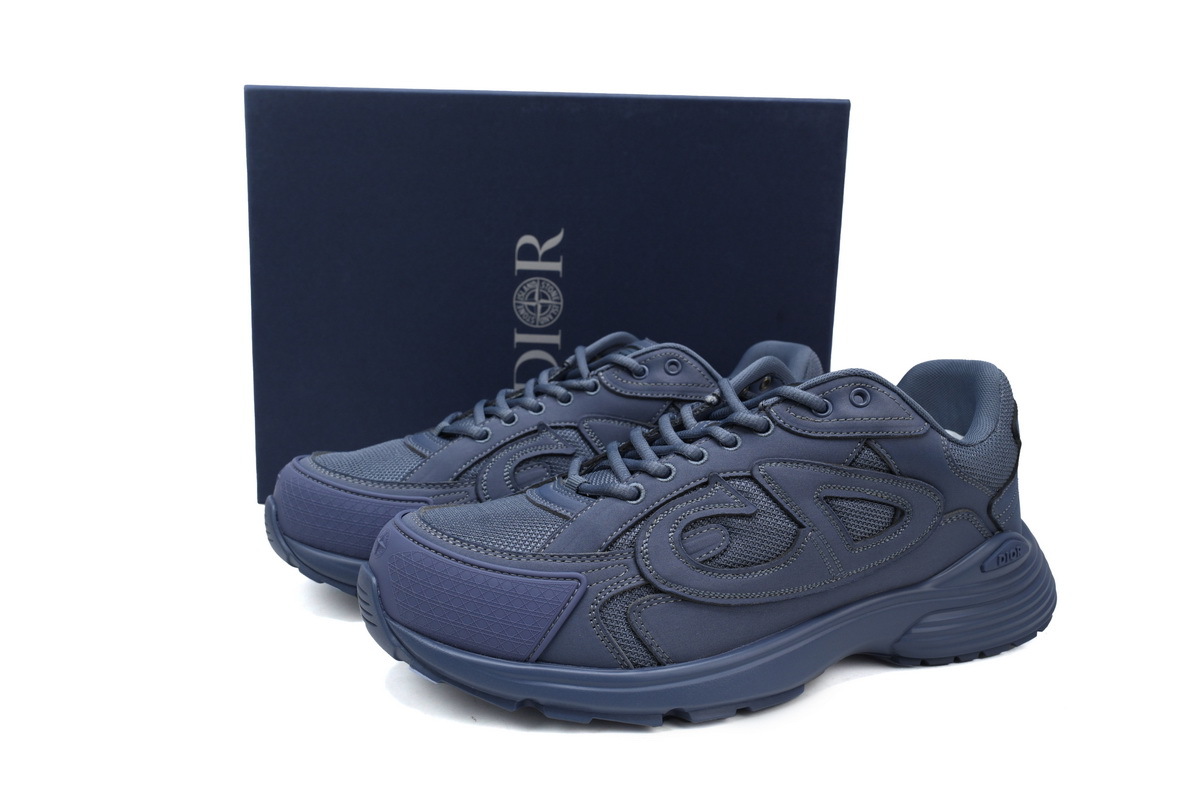 Dior B30 x Stone Island Sneaker Navy Blue 3SN279ZAN_H225