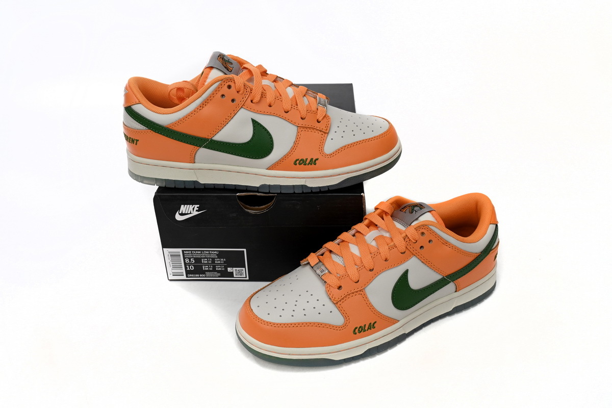 Nike Dunk Low White Orange DR6188-800