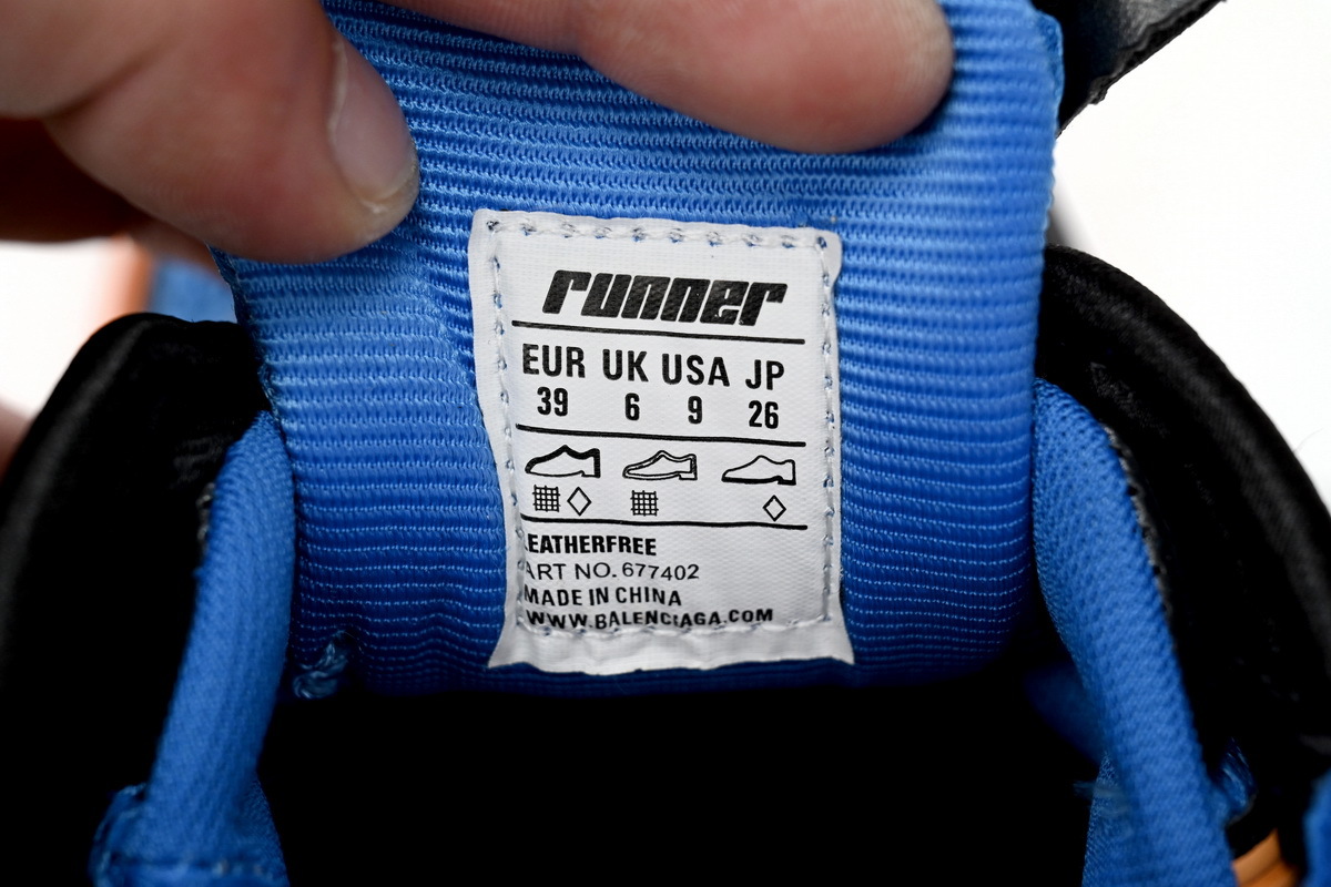 Balenciaga Runner Blue Yellow Black 677402 W3RB2 1120