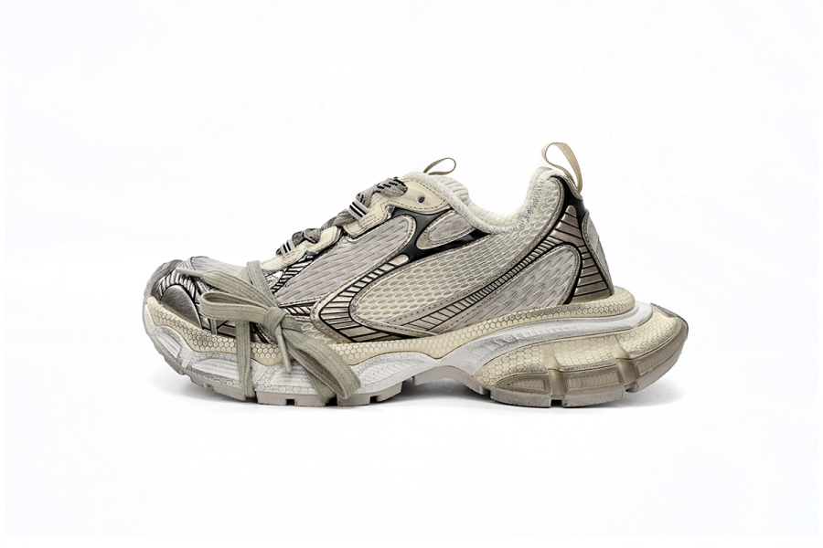 Balenciaga 3XL Sneaker in Black Gray White Gold 734734 W3XL6 0185