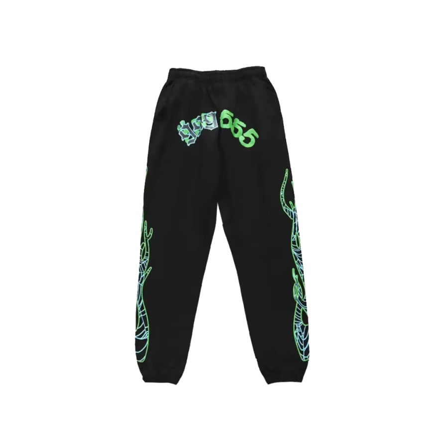 Sp5der x 999 Club × Spider Worldwide Juice WRLD Puff Print Sweatpants
