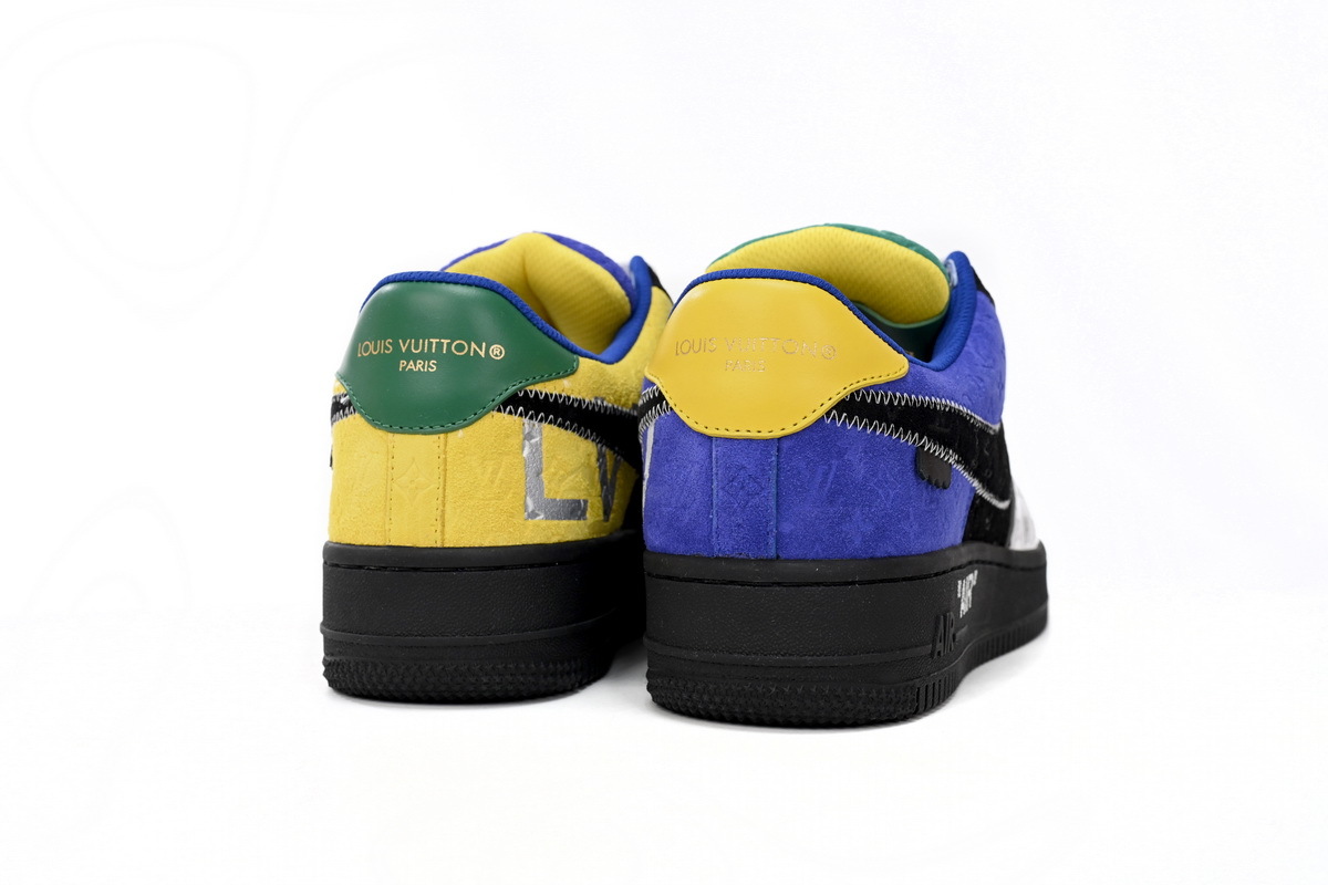 Louis Vuitton Nike Air Force 1 Silver Yellow 1A9VCH