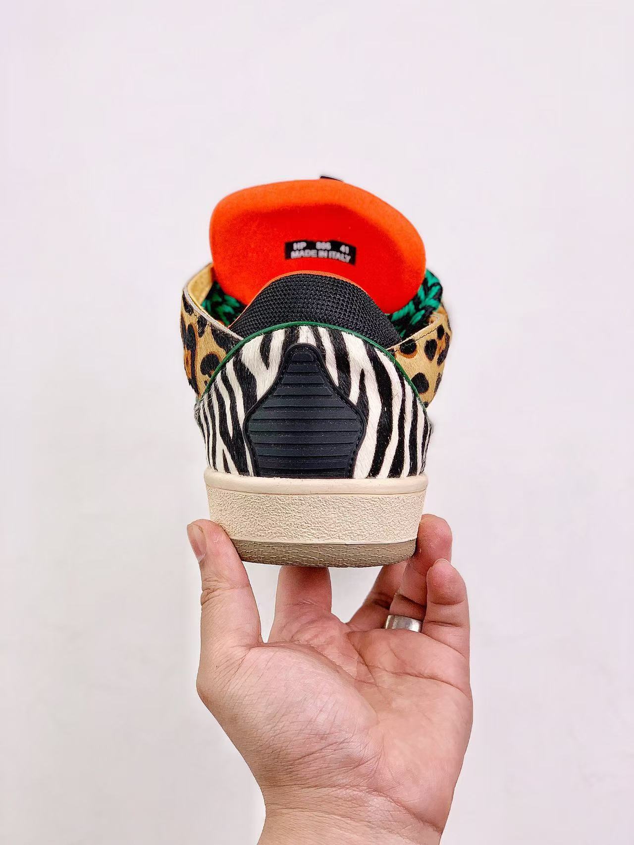 Lanvin Curb Sneakers Leopard Print