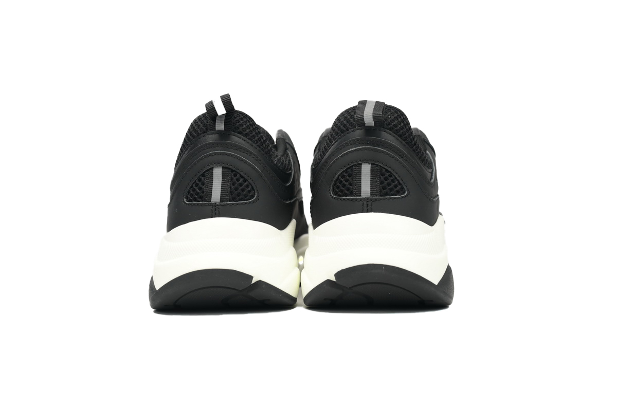 Dior White Blue Black B22 Sneakers Black And White