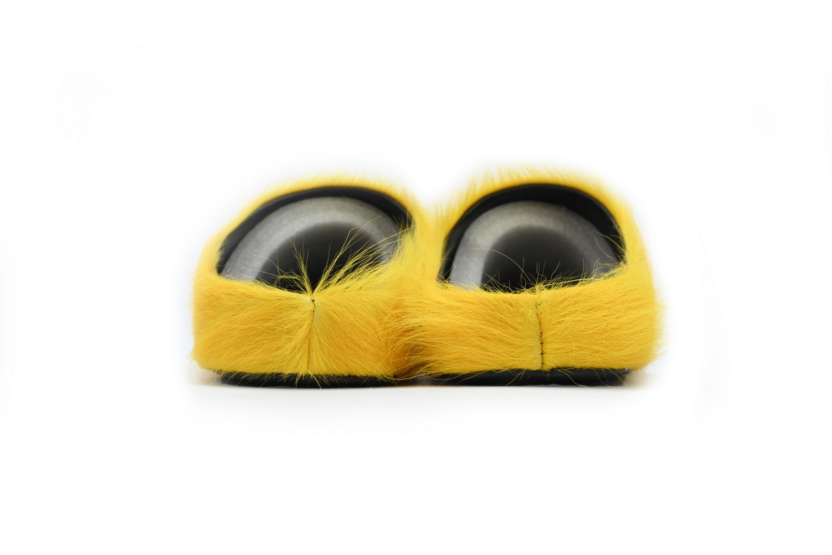 Marni Loafers Long-hair Calfskin Fussbett Sabot Yellow