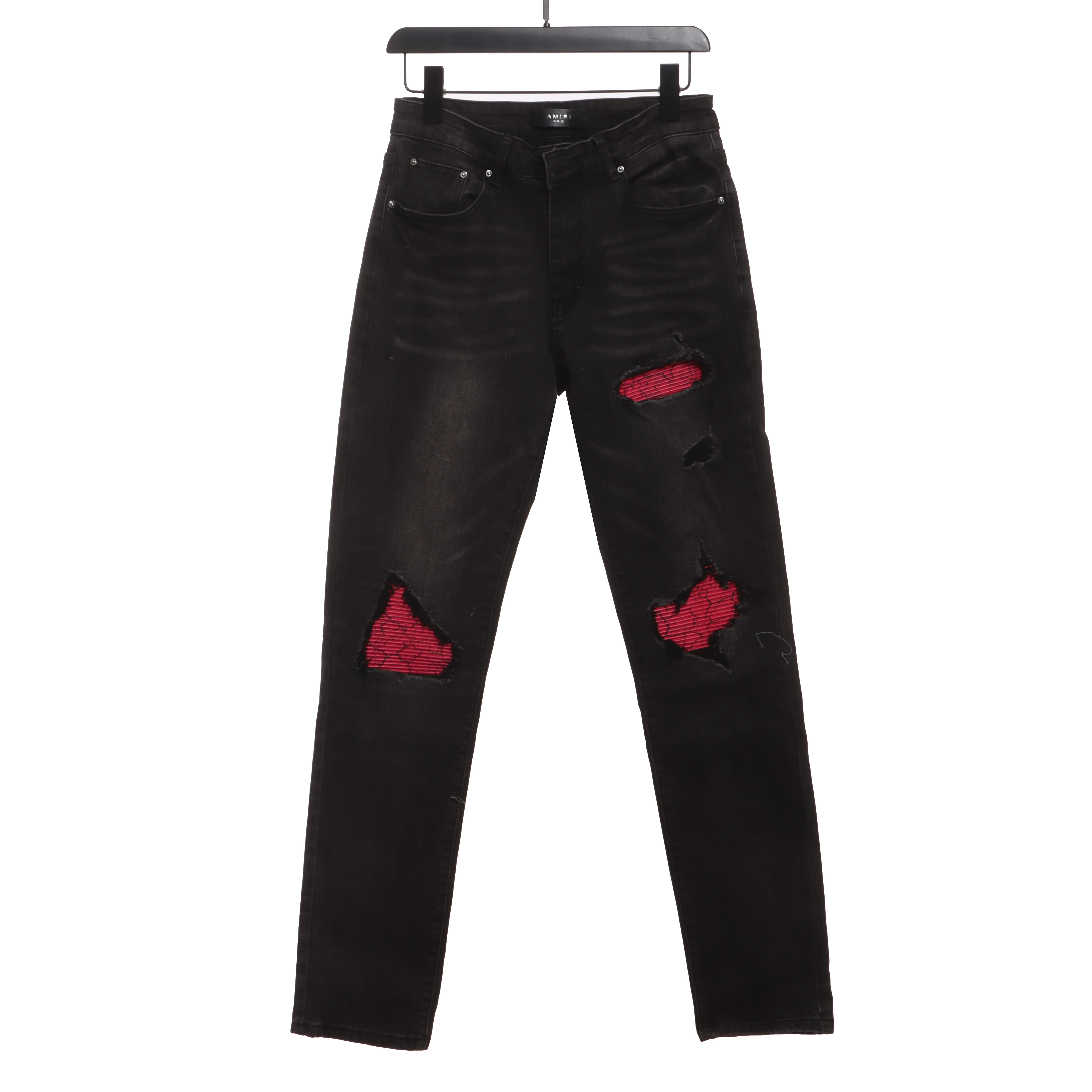 Amiri Black Red Jeans