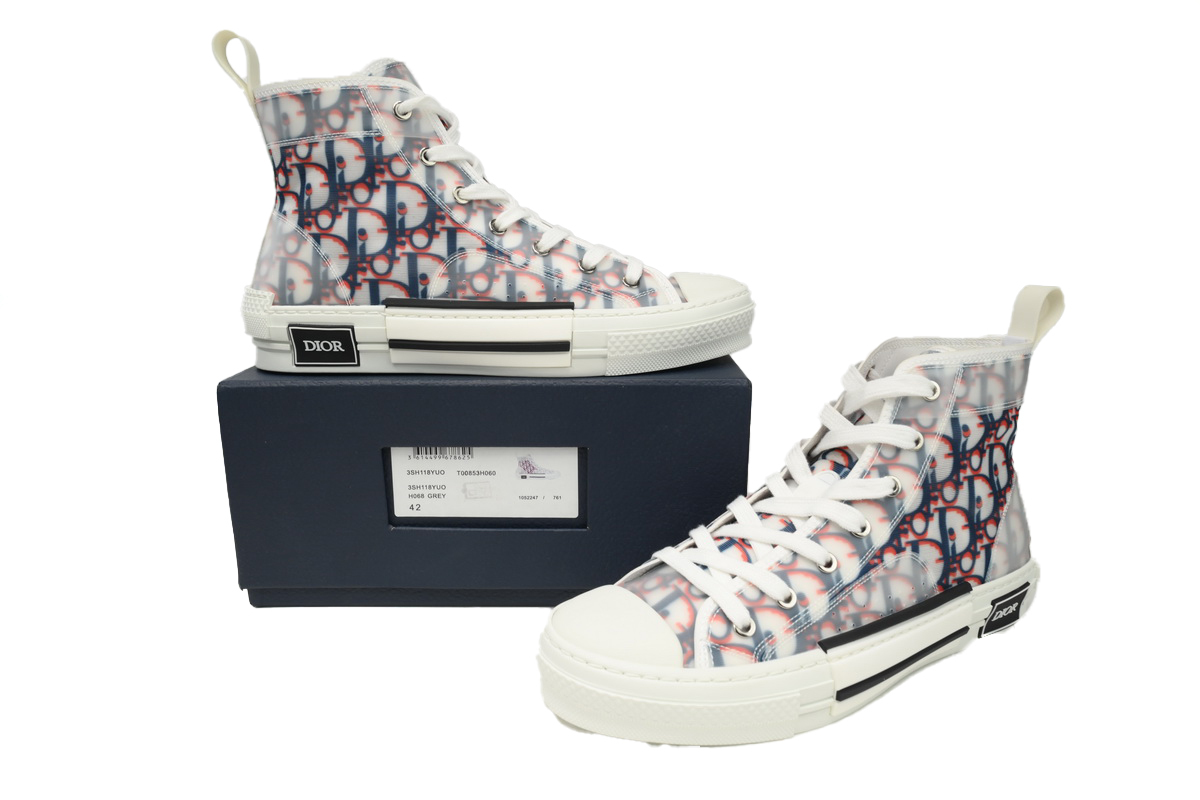Dior B23 HT Oblique Transparency High Blue Red 3SN272ZIR 16536
