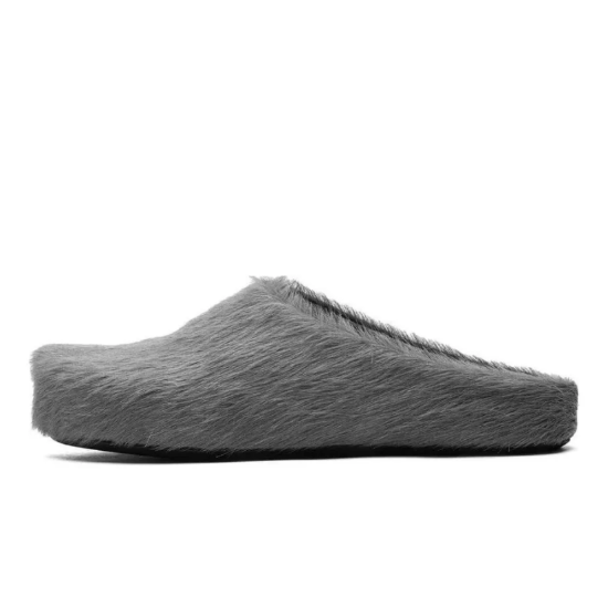 Marni Loafers Long-hair Calfskin Fussbett Grey