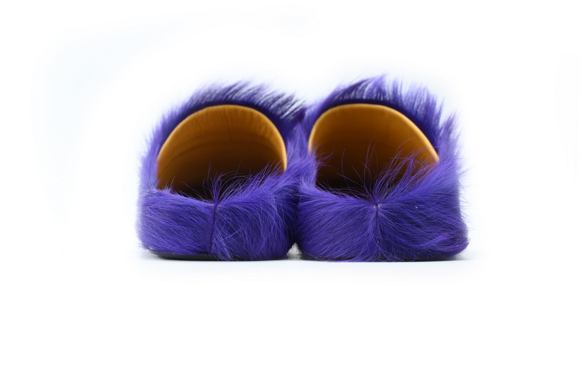 Marni Loafers Long-hair Calfskin Fussbett Purple