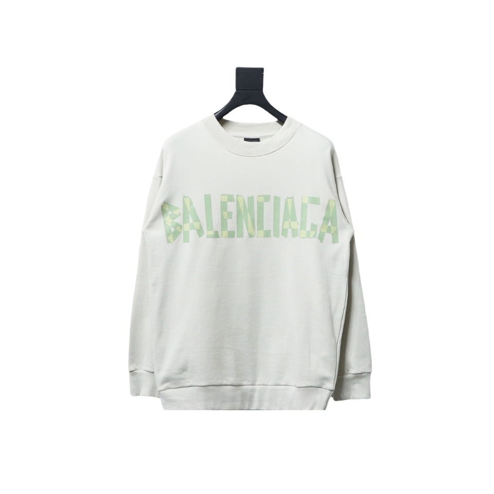Balenciaga Floral Paper Tape Crewneck Hoodie