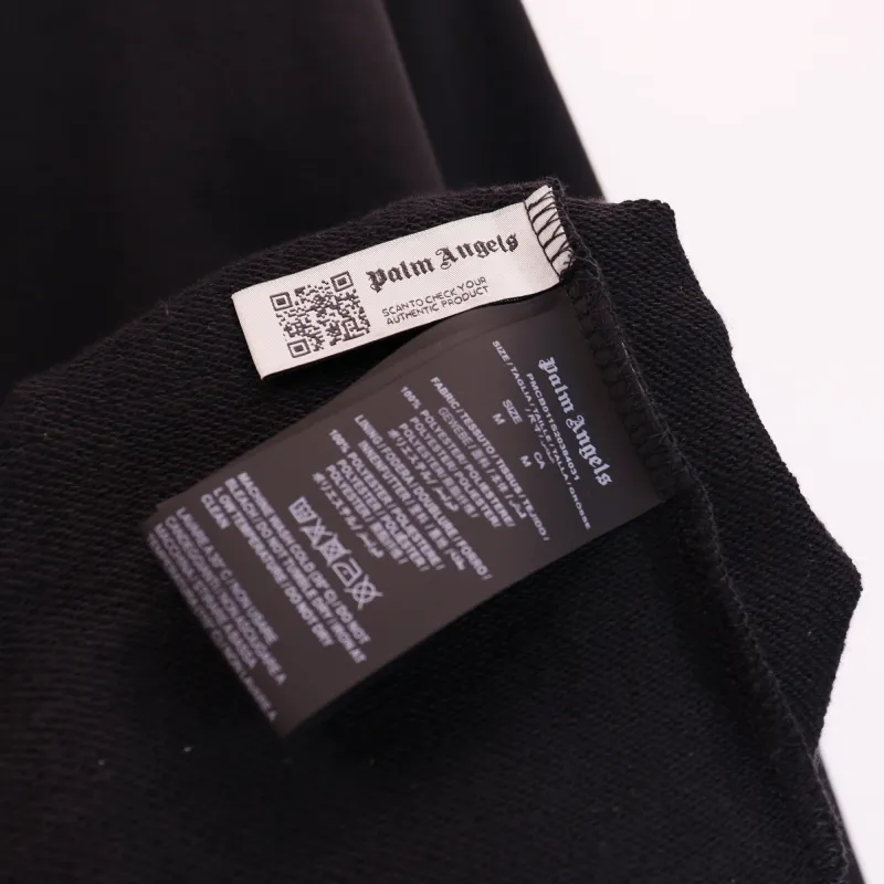 Palm Angels Foggy PA Hoodie Black