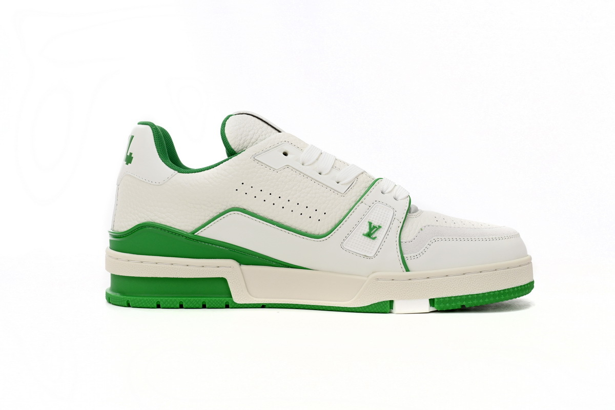 Louis Vuitton Trainer All Blue White Green Lychee Pattern 1ABNIS