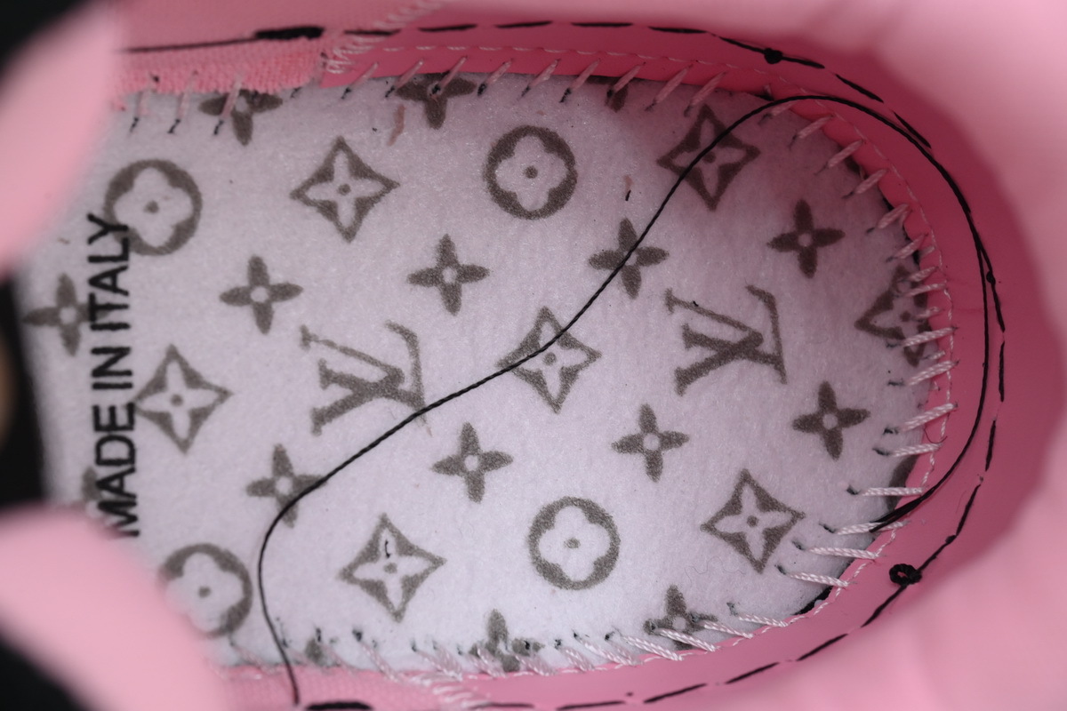 Louis Vuitton Skate Sneaker Black Cream Pink