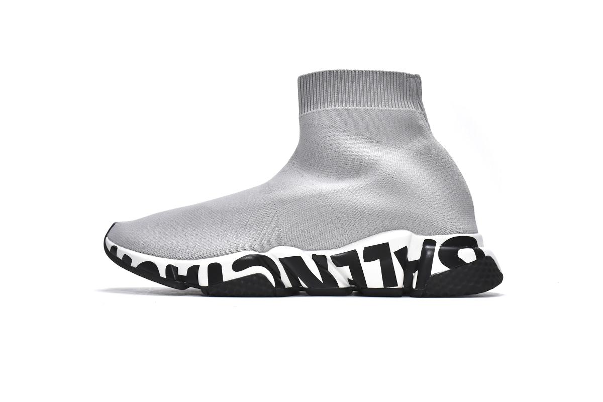 Balenciaga Speed Graffiti Sneakers Grey