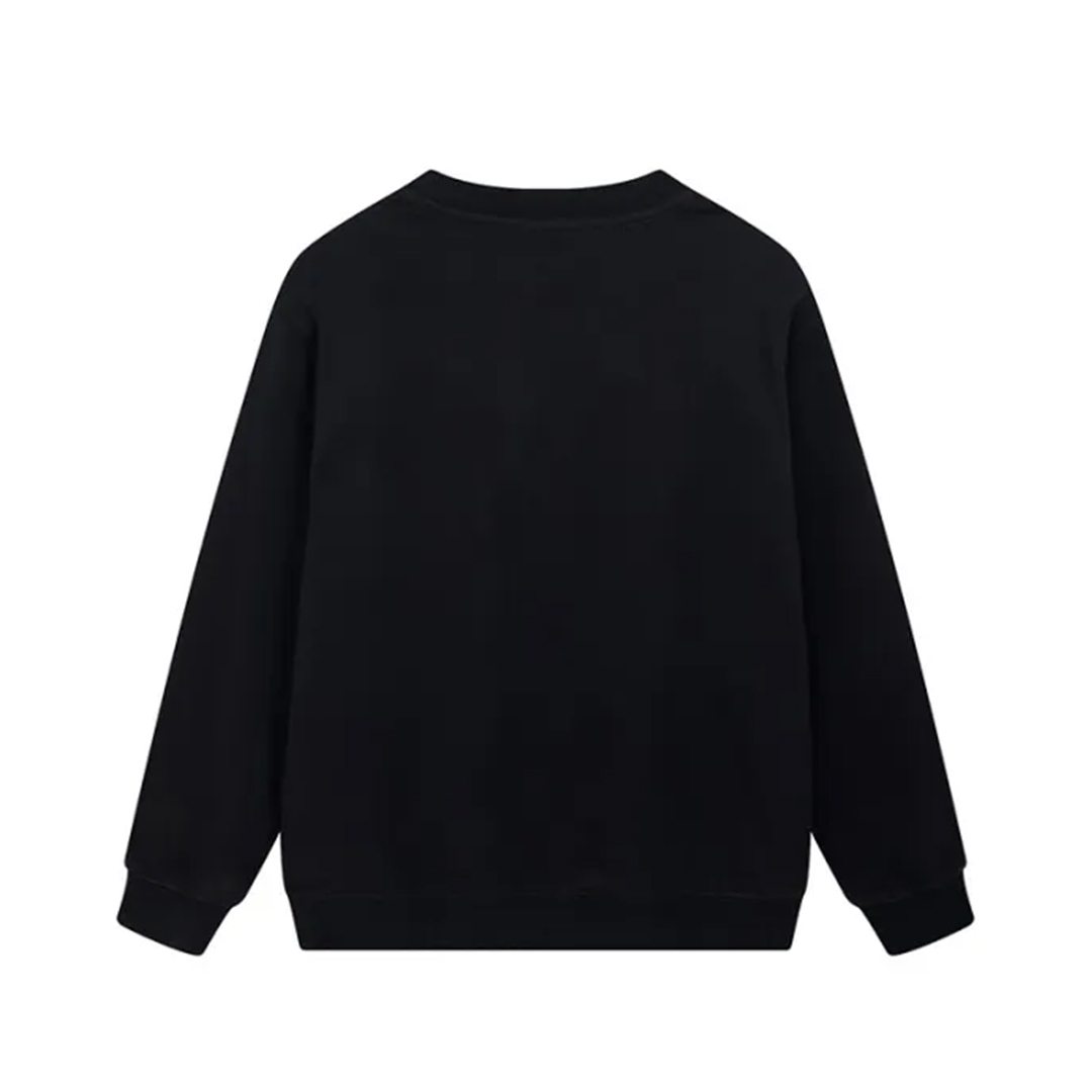 BAPE Printed Letter Crew-neck Hoodie Black & Grey