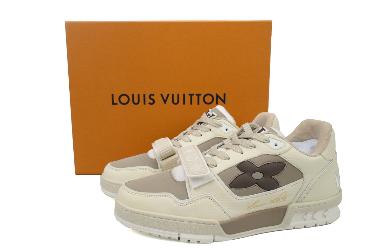 Louis Vuitton Trainer Monogram Flower Beige