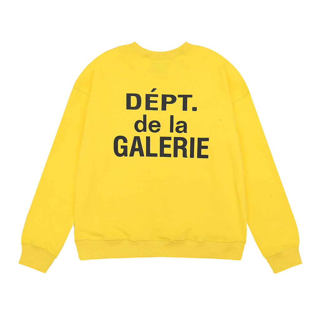 Gallery Dept Hoodie Art That Kills CREWNECK Yellow Black