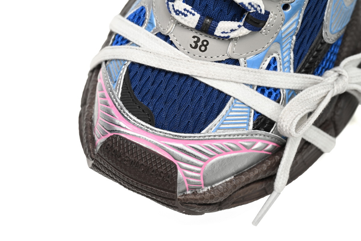 Balenciaga 3XL Sneaker in Silver Red and Blue 542229 W1RB5 0513