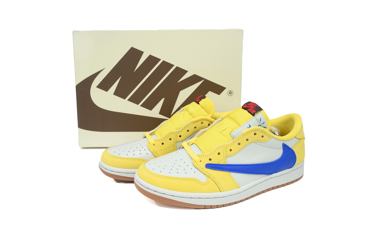 Travis Scott x Air Jordan 1 Low OG Canary DZ4137-700
