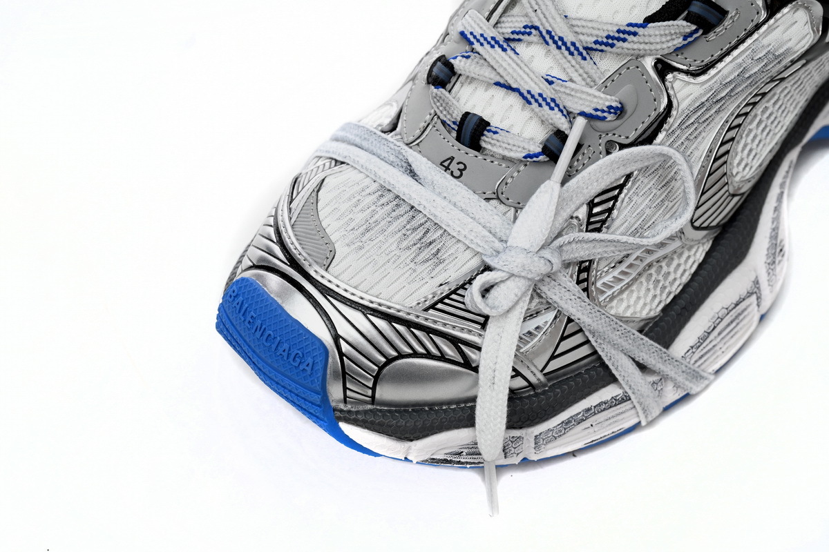 Balenciaga 3XL Sneaker in Black And White Blue 734734 W3RB7 0226