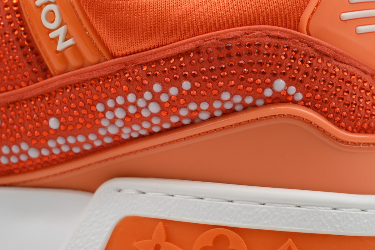 Louis Vuitton Trainer Maxi Orange Swarovksi Crystals