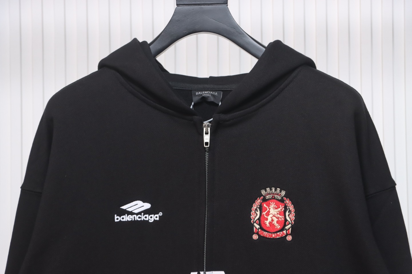 Balenciaga Paris Soccer Hoodie Black
