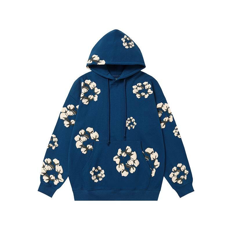 Denim Tears Cactus Tears Wreath Hoodie Blue