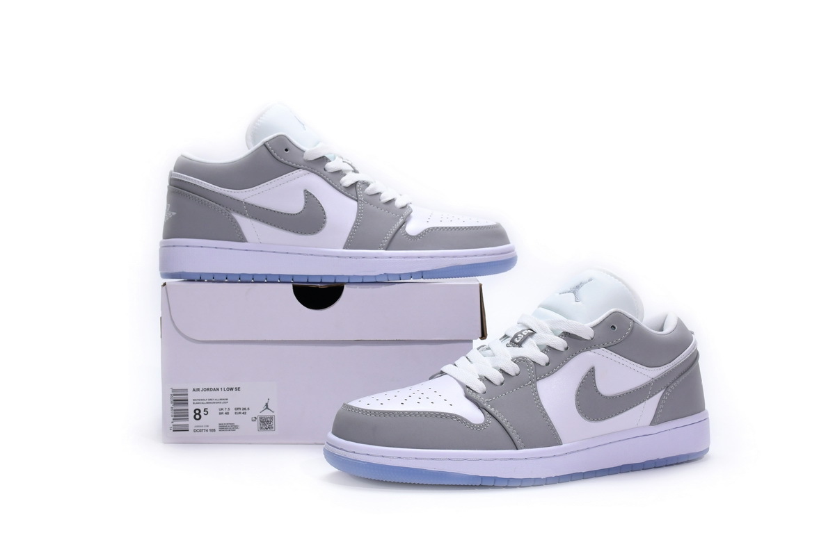Jordan 1 Low Wolf Grey (Women's) DC0774-105