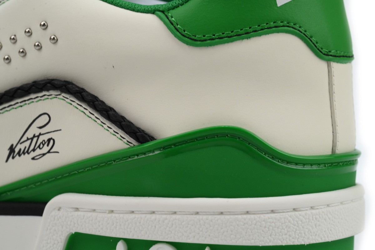 Louis Vuitton Trainer White Green