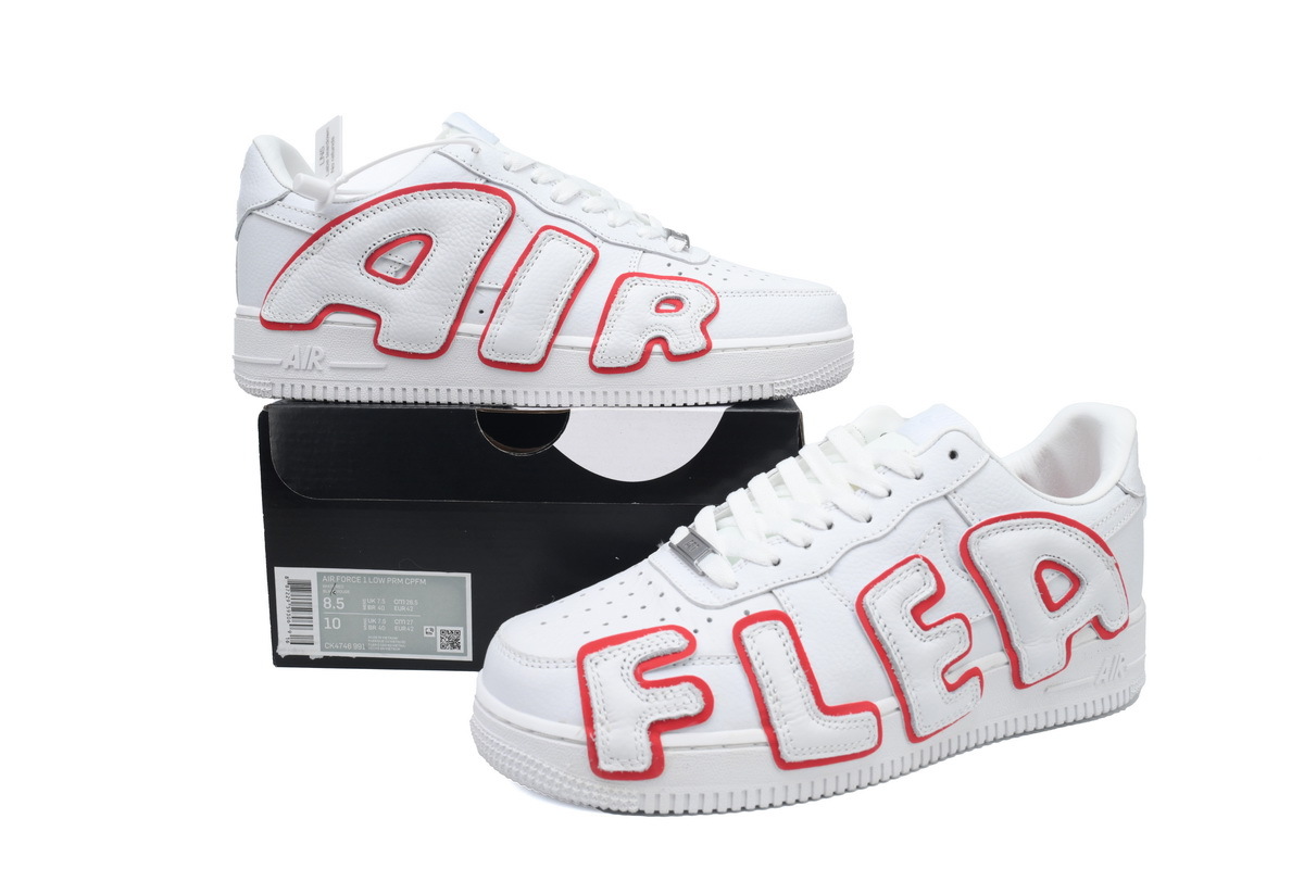 CPFM x Nike Air Force 1 Low Premium White Red CK4746-991