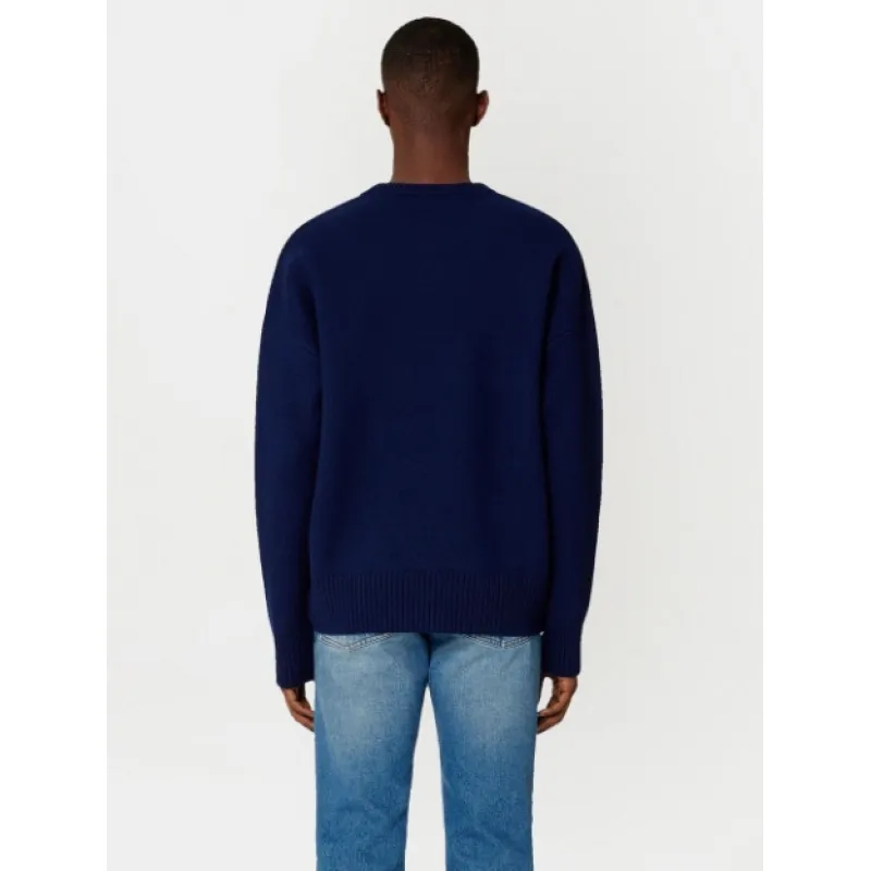 AMI Paris Ami de Coeur Sweater Blue