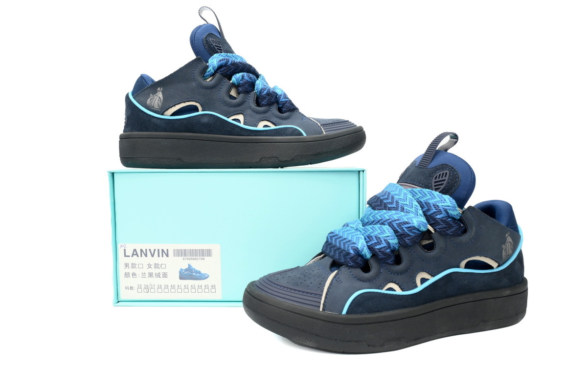 Lanvin Leather Curb Blue