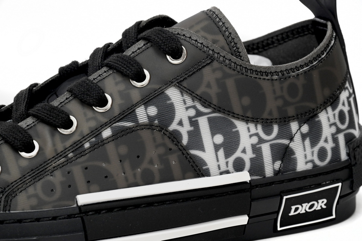 Dior B23 HT Oblique Transparency Low H565 White Black
