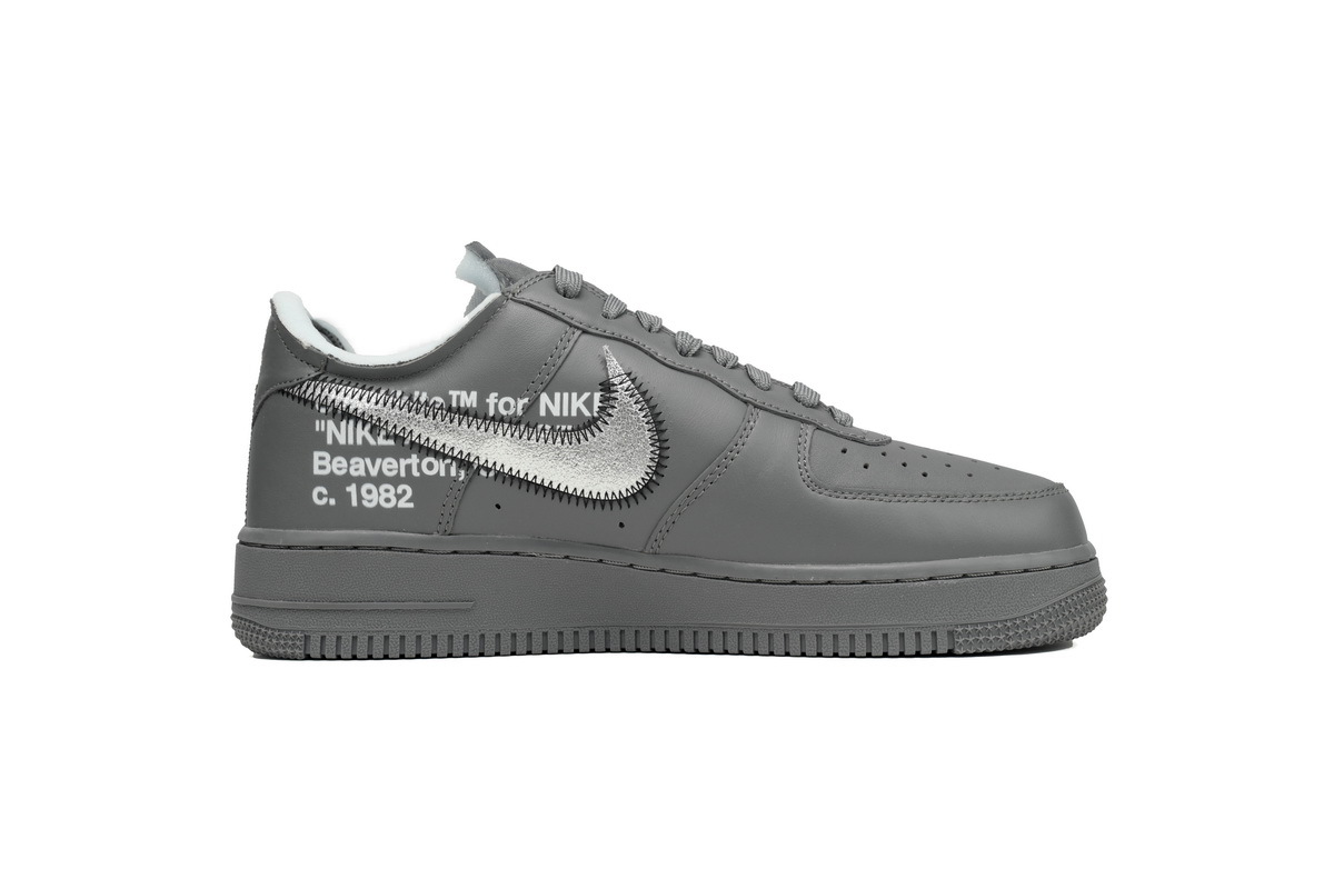 Off-White x Nike Air Force 1 Low Ghost Grey Silver DX1419-500