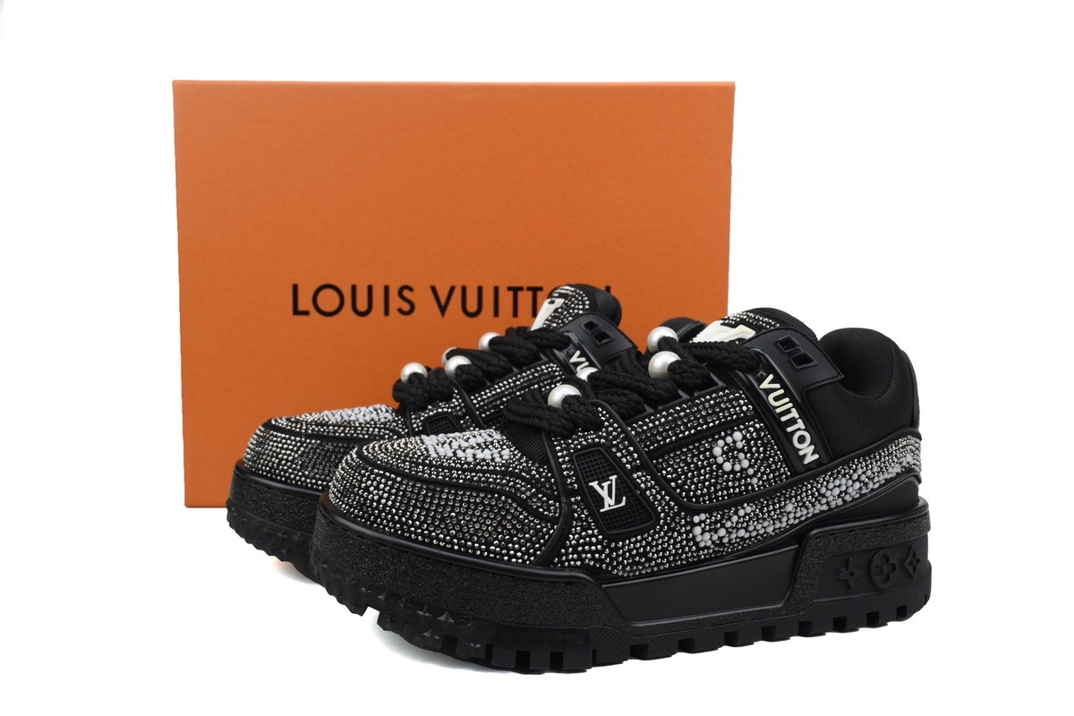 Louis Vuitton Trainer Maxi Black Swarovksi Crystals